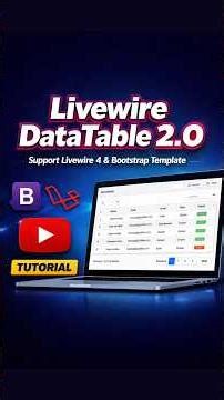 DataTable Livewire 2.0 hadir! Support Livewire 4 + Bootstrap 5+ #Livewire4 #Bootstrap5 #Laravel