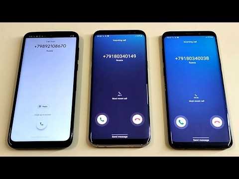 Motorola G8 plus vs Samsung Galaxy S8 plus vs Samsung Galaxy S9 plus incoming call & outgoing call