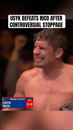 Should the ref have stopped the fight? 🥊 Live on ‪@DAZNBoxing‬ #UsykRico