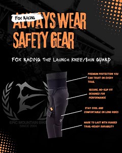 🦊 Gear Up. Ride Hard. Stay Protected. Introducing the FOX Racing Launch Knee/Shin Guard — trusted by riders who demand premium protection, all-day comfort, and trail-tested durability. Whether you're hitting downhill runs or rugged trails, safety starts here. 👉 Available at www.epicmountainbike.com #FoxRacing #MountainBikeGear #MTBProtection #RideSafeRideHard #EpicMountainRide #KneeGuards #TrailReady #EnduroGear | Epic Mountain Bike