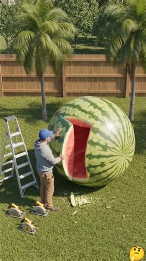 “SECRET INSIDE WATERMELON?!” 😱. #ytshorts #watermelon #inside