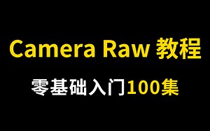 PS自带插件Camera Raw教程100集【摄影教程】