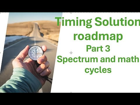 Timing Solution Roadmap part #3: Spectrum and math based cycles