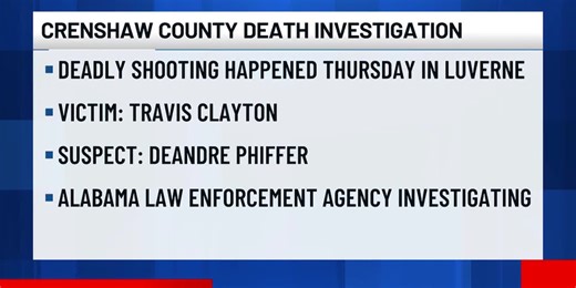 Alabama SBI conducting death investigation in Crenshaw County