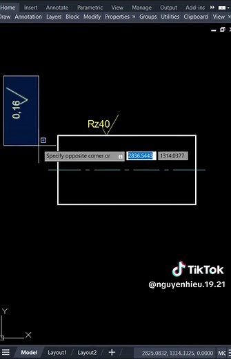 Ghi ký hiệu nhám bề mặt trong Autocad#autocad #autocad2d #autocad2024 #autocadtutorials #autocadtips #meoveCAD #tuhoccad #CapCut