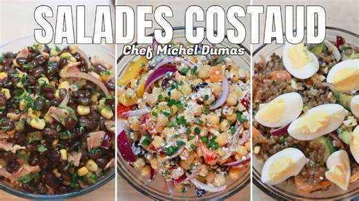 3 recettes de Salades pleines de saveurs et de couleurs 🥗