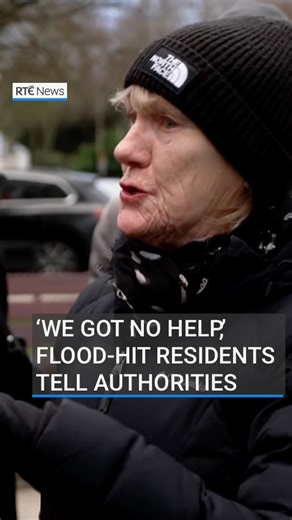 Residents affected by flooding in Rathfarnham in Dublin have expressed their anger to local authorities and a minister at the lack of immediate support available to them when the flood hit. The exchange came as Minister for the Office of Public Works Kevin Boxer Moran and representatives of South Dublin County Council visited the area. Residents described “a river” flowing through several estates, with no immediate help or sandbags available. Link in bio for latest developments 📲 #stormchandra 