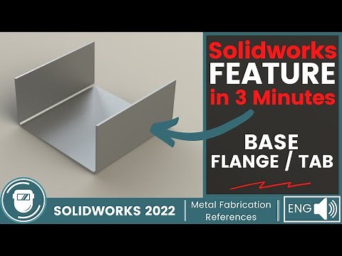 SOLIDWORKS FEATURE IN 3 MINUTES // BASE FLANGE / TAB