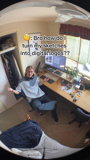 AKA vectorising. This was my number one question when I was entering into the design space. Hopefully this helps 🤝🏽💌 #adobeillustrator #procreate #graphicdesign