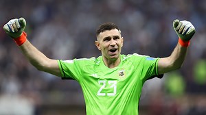Hilarious Emiliano Martinez shares funny Lionel Messi GOAT meme as he has moment of silence for France star Kylian Mbappe in dressing room after Argentina’s World Cup final win