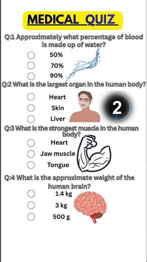 Can You Pass This Medical Quiz? 😱 Only Smart People Score 4/4
