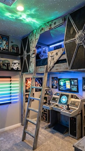 Ultimate Star Wars Bunkbed Makeover #shorts