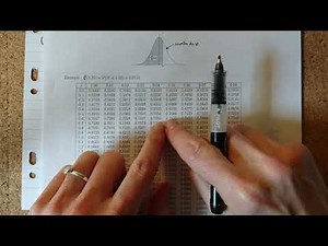 Exemple de calcul de probabilité par lecture de la table statistique de la loi normale N(0,1)
