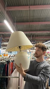 865K views · 27K reactions | Lamps are always one of my favorite things to look for at the thrift! Focus on the shape because you can always cover it up with a technique like this 癩 #diy #thriftflip | Lone Fox | Facebook