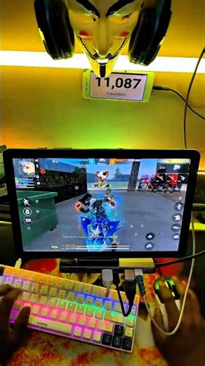 FreeFire Keyboard And Mouse On Mobile TabA9+ 5g#freefire#ffshorts
