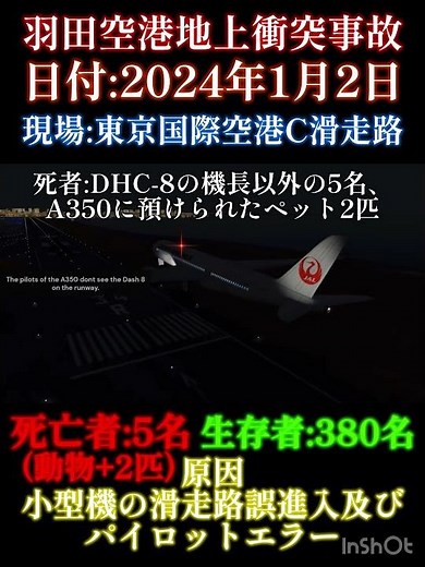 羽田空港地上衝突事故 #aviation