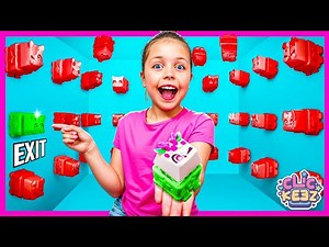 100 Mystery Clickeez But Only 1 Lets You ESCAPE! (Kin Tin Clickeez Challenge!)