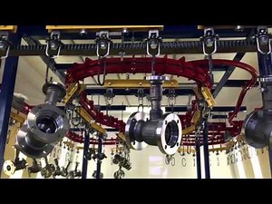 Power and Free Conveyor for Painting Valves