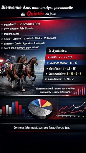 Pronostic Quinté+ Vincennes -24 Avril- Synthèse stratégique du jour