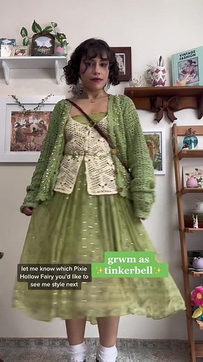 Replying to @stray.paints starting off with the fairy who started it all: tinkerbell!!! #fashiontiktok #fairycore #whimsical #grwm #getreadywithme #stylewithme #getdressedwithme #ootd #vintagefashion