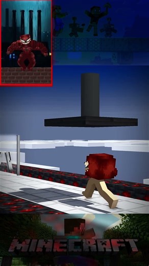 Build A Carnage with AntiVenom #herobrinegamerz #minecraft #fypシ #minecraftshorts