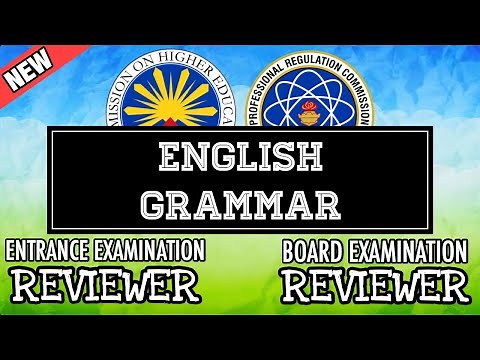 Entrance Exam Reviewer | Common Questions with Answer in English Grammar