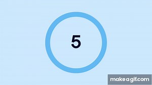 5 seconds timer - Temporizador 5 segundos- Cronómetro 5 segundos. on Make a GIF