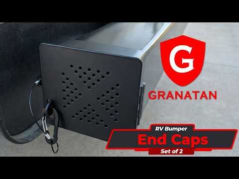 RV Bumper End Caps Installation | Aluminum 4" RV Bumper Cap Covers with Locking Buckle