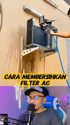 7.4K views · 12 reactions | Begini cara praktis membersihkan filter ac #FilterAC #CaraMembersihkanAC #TipsAC #PerawatanAC #ACBersih #TutorialAC #LifeHackRumah #TipsRumah #PerawatanRumah #DIYRumah #ACRumahan #ACService #TeknikPendingin #VideoEdukasi #VideoKreatif #ReelsIndonesia #FYPIndonesia #ViralReels | Gillang Nur Rachmanzah | Facebook