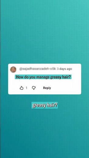 Greasy Hair Quick Fix (follow these tips!)