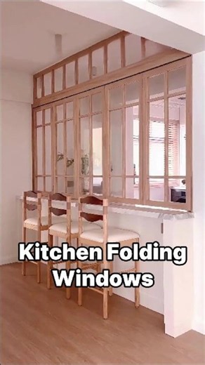 Kitchen Folding Windows#windowdesign #aluminiumwindows #architecture #homerenovation #homedecor