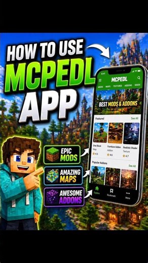 Best app for mcpe 😳 Free Mods & Maps 🔥 Telugu