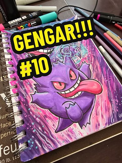 Gengar Pokémon Drawing Idea – Creative Art Challenge
