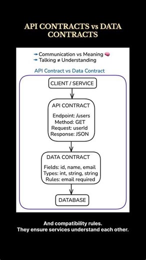 API CONTRACTS vs DATA CONTRACTS