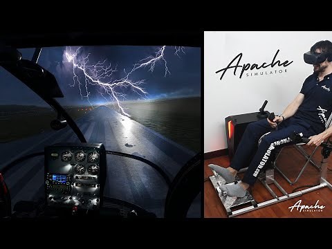 Flying a small helicopter in a big storm, is it possible? Apache V3