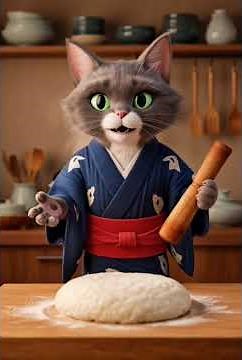 Chat Chef Japonais : Il Fabrique des Mochi Traditionnels Authentiques ! 🍡🐱