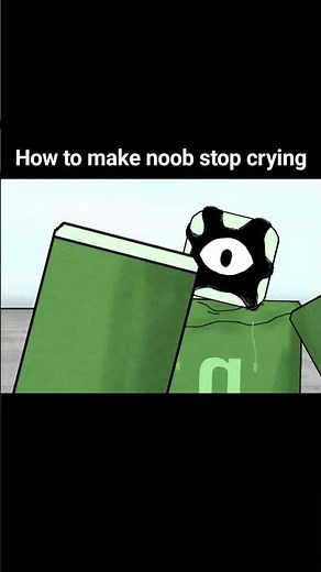 How to make noob stop crying #roblox #dc2 #memes #animation