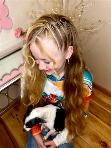 Nothing to it, but to topsy tail it! 🧡🌀✨ The topsy tail tool and hair mascara are linked here: https://liketk.it/5MiU9 (affiliate) #schoolhairstyles #hairstyle #hair #longhair #hairinspo #hairtutorial #relatable #hairstylist #hotd #easyhairstyles #hairtips #fbreelsfypシ゚ #motherdaugher | Paisley’s Petals