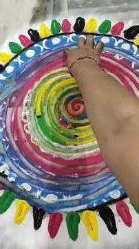 ✨ Simple Rangoli Design for Beginners | Step-by-Step Tutorial for festivals! #rangoli #shorts