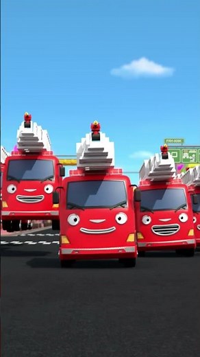The fire trucks go marching #Tayo #nurseryrhymes #tayosongs #preschoolsongs