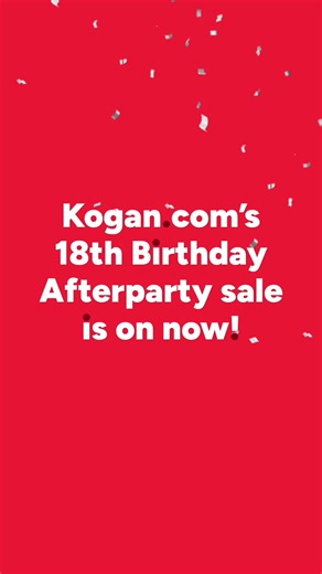 We didn’t want the Kogan.com Birthday Sale to end so we’re kickin’ on to an awesome afterparty! Today only you can get 10% OFF* millions of selected products at prices worth celebrating, including big brands like Dyson, Apple & more. Hurry, the afterparty must end at midnight tonight. Bag a final birthday bargain via 🔗 in bio. *T&Cs apply. #Kogan #KoganAfterparty #BirthdayCelebrations #ClickinAwesome | Kogan.com