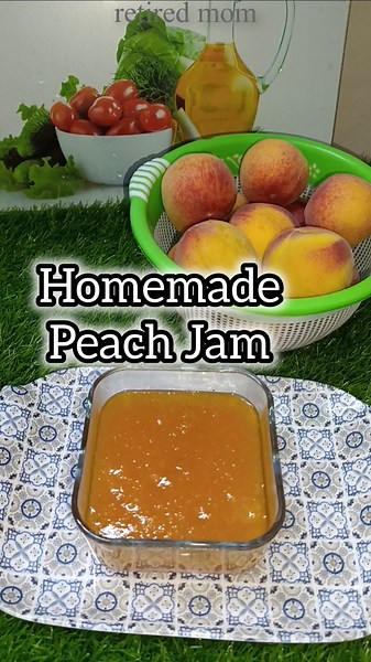 Easy Recipe Of Homemade Peach Jam 🍑 #pakistanimomlife #peaches #easyrecipe #motherscooking
