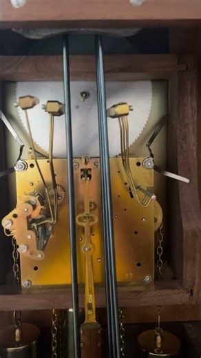 Inside the emperor grandfather clock