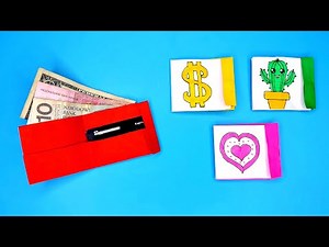 DIY 💰 Paper Wallet do it yourself // Crafts from 1 sheet of paper