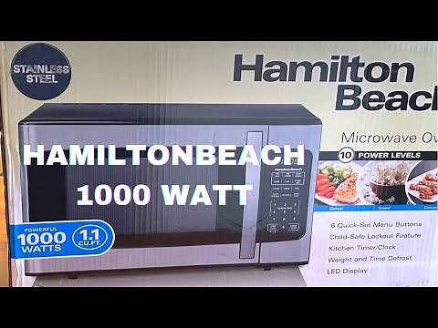 Hamilton Beach1000Watt Microwave oven unboxing and how to set up?