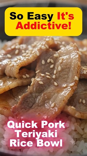 Quick Pork Teriyaki Rice Bowl | Better Than Takeout