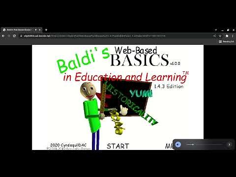 How to play baldi's basics on the web (web version)