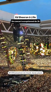 🔥 Ed Sheeran a livré un concert live mémorable de presque 3h à Lille ce soir, devant 66 000 personnes au @stade_pm. T’y étais ? Il paraît qu’il remet ça demain pour la fête de la musique. Si tu as la chance d’y aller, ça va être légendaire. #edsheeran #lille #lillemaville #lescachotteriesdelille | Les cachotteries de Lille