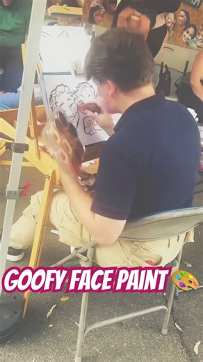 My goofy face paint 🎨 #funny #funnyimages #facepaint #funnymemes #caricature #fun #goofy