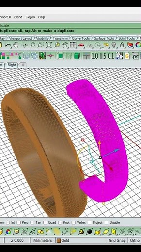 !! mesh file ko polysurface m one click m convert kre !! #rhinoceros #matrix3d #3d #autocad #cad